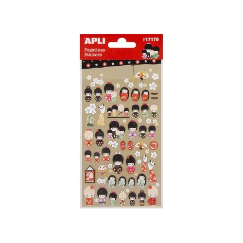 Stickers autocollants poupées