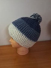 Bonnet Tu Adulte  Mixte Pompon Hiver Tricoté Main Thermique Ski 100%laine Népal