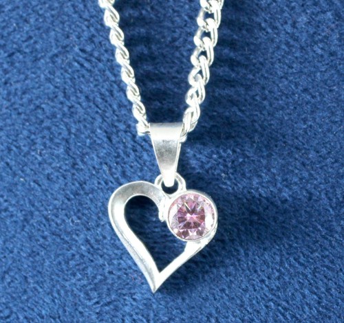 Pendentif cœur argent - cœur, en