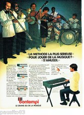 PUBLICITE ADVERTISING 056  1982  le clavier piano Bontempi