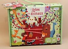 Puzzle Sassi Junior 30 Pièces - L'arbre aux Animaux 60 x 45 cm à partir de 3 ans