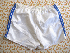 Short Polyamide Nylon Blanc Vintage années 80'S Football retro Homme - M