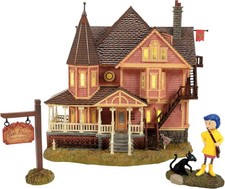 Department 56 Frayeur Avenue Village Coraline Le Rose Palace Appartements Allumé