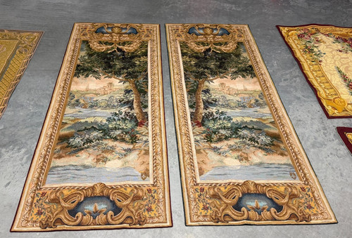 Paire tapisserie ancienne - de,