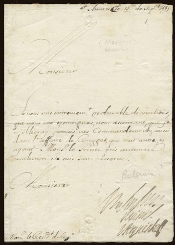 Dated circa 1688 anvers - circa,