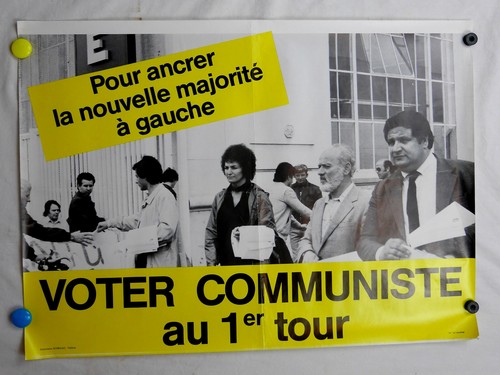 Ancienne affiche pcf - pcf, voter