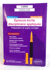 Capes Anglais Session 2023 Epreuve écrite disciplinaire appliquée Ellipses 