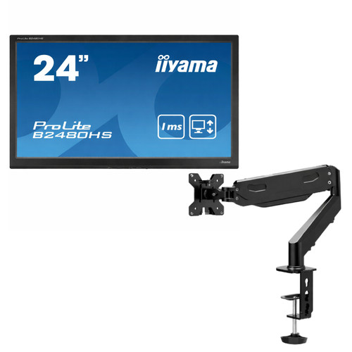 Pack iiyama hdmi bras - 24", +