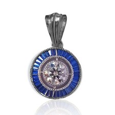 Pendentif Art Deco CZ Diamond