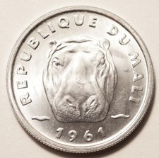 MALI : SUPERBE 5 FRANCS 1961