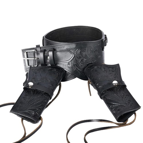 Western leather gun - gun, holster