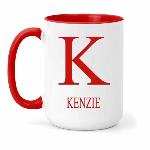 Kenzie nom initiales tasse - kenzie,