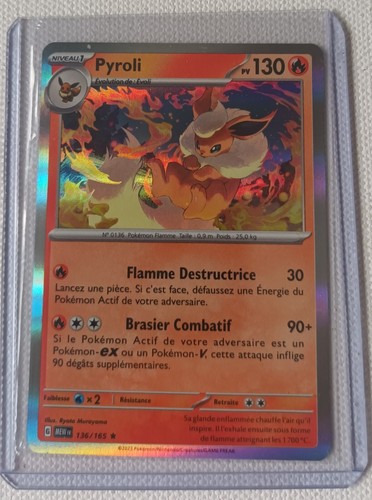 Carte pokemon pyroli - pokemon, 136/165