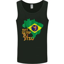 Eat Sleep Jiu Jitsu Brésilien Mma Hommes Débardeur