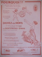 PUBLICITÉ 1916 GIBBS SAVON