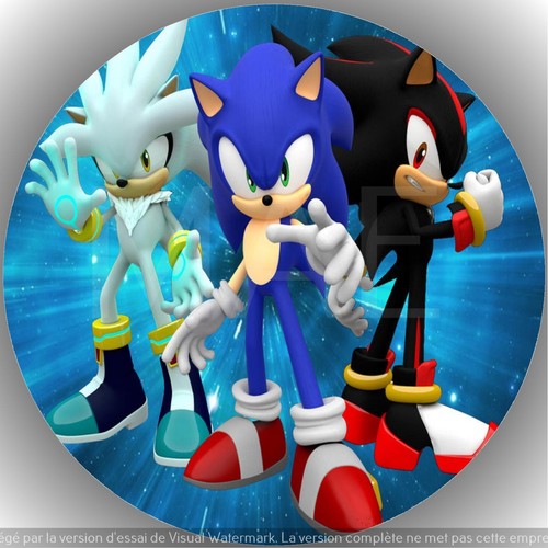 Sonic décoration gâteau - de,
