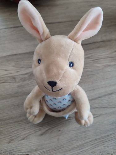 Doudou kangourou marron creme - doudou,