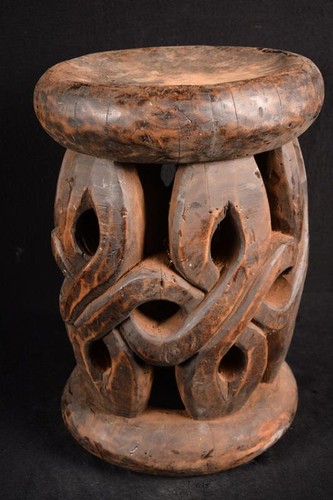 Tabouret bamun ancien africain - tabouret,