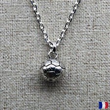 Pendentif Argent 925 ballon de Football, Collier Foot, option chaîne du 45/60 cm