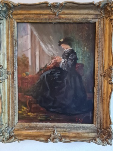 Tableau xixème dame la - à,