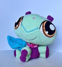 DOUDOU PELUCHE LITTLEST PETSHOP LPS VIP PAPILLON vert bleu violet 17cm TBE