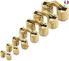 GEFONG Mini Cylindriques Charnière 12mm pour Porte d'armoire Connexion du 