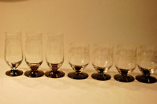 7 verres à pied violine 