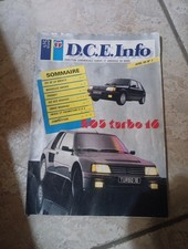 ANCIEN CATALOGUE PEUGEOT 205 Turbo 16 Dce Info Avril 84 205 Gti