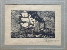 ANCIENNE GRAVURE SIGNÉ -