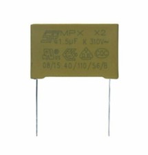 Condensateur 1.5µF 1.5uF 1500nf MKP X2 Trame 22.5mm 275V 310V  26,3x21,5x12mm 