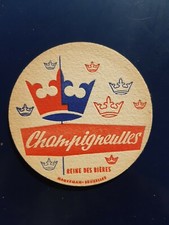 Dessous de verre à bière champigneulles reine ses bières magerman Bruxelles bock