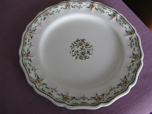 Assiette plate faïence de - plate,