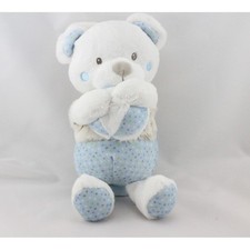 Doudou musical ours blanc