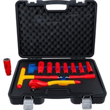 COFFRET 11 OUTILS ISOLES 1000V VDE DOUILLES CARRE 1/2