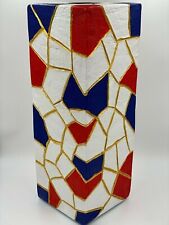 Pot de fleur MonTresors conçu pour plantes artificielles couleur drapeau France 