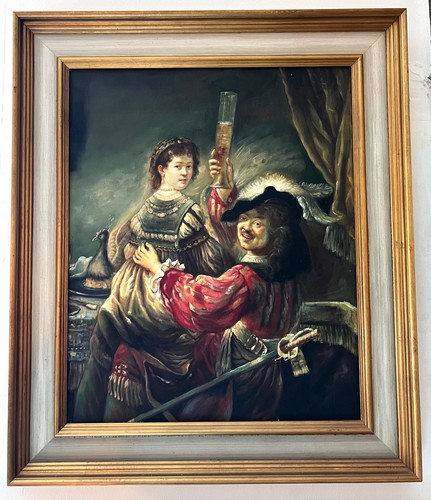 Grand tableau huile sur - tableau, toile