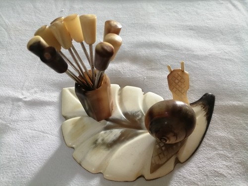Ancien service escargot - service,