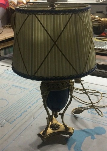 Lampe porcelaine bronze - porcelaine,