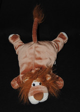 Peluche doudou lion SUPER TOYS SUPERTOYS marron 25 cm style rumple vintage TBE