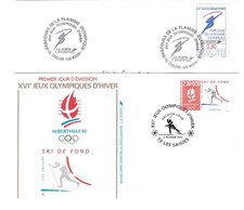 Enveloppes Jeux Olympiques d'hiver Albertville 92