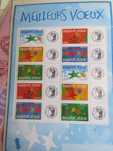 Feuille personnalisee timbres - feuille,