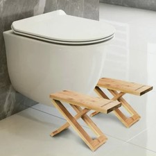 TABOURET EN BOIS POUR WC POUR ETRE DANS LA POSITION IDEALE faible encombrement