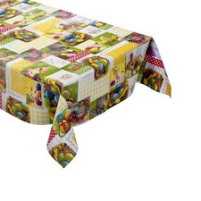MEWATU Nappe en Toile Cirée 01360-00 Pâques Oeufs de Poussin Carré Rond Oval