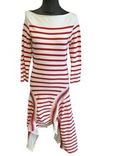 Superbe Robe Coton Marinière Jean Paul Gaultier M 36 Tbe Authentique 