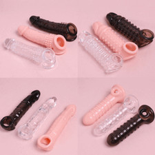 Gaine d'extension Pénis Manchon Homme Enhancement Cockring Pénis Prolongateur FR