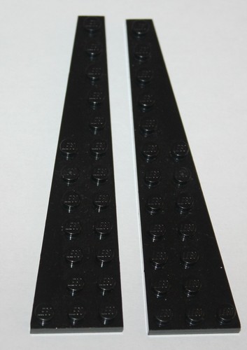 Lego black wedge plate ref - plate,