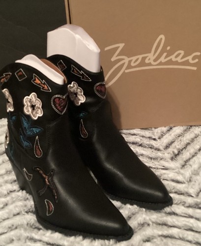 Zodiac roslyn black bootie - zodiac,