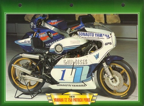 Fiche moto yamaha tz - yamaha, 750