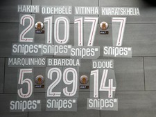 Kit flocage au choix Patch PSG domicile 25-26 Ligue 1 Snipes Coupe monde clubs