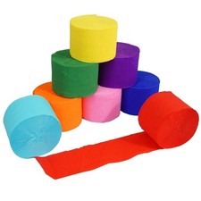 8 Rolls Crepe Paper Streamers